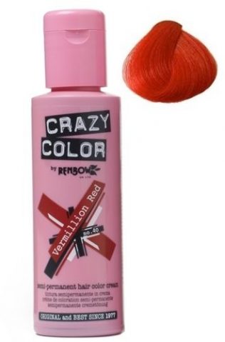Crazy Color – Vopsea Crema Demipermanenta Vermilion Red nr.40/100 ml.
