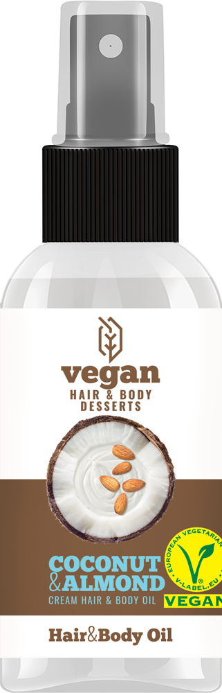 Ulei de par/corp Vegan Dessert Spa cu crema de cocos si migdale pentru ,hidratare,regenerare si netezire 150 ml cod.0292